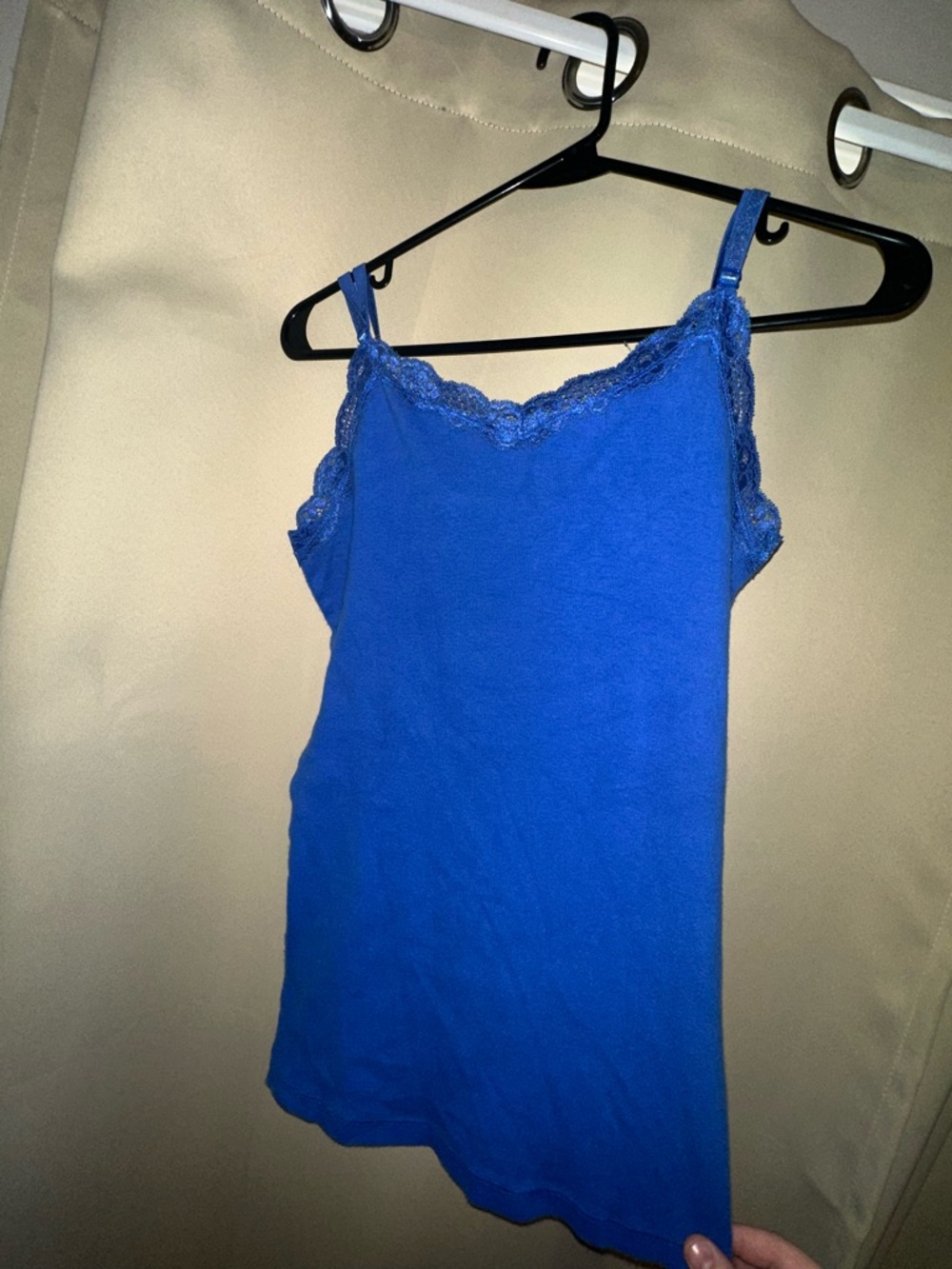 VTG Y2K faded glory lace detail camisole blue Bella swan women’s size large